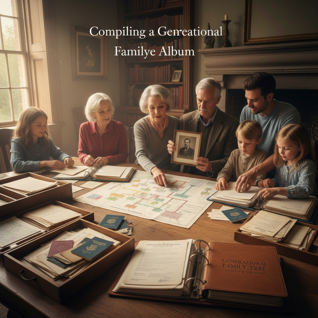Cómo compilar un álbum genealógico familiar a través de las generaciones