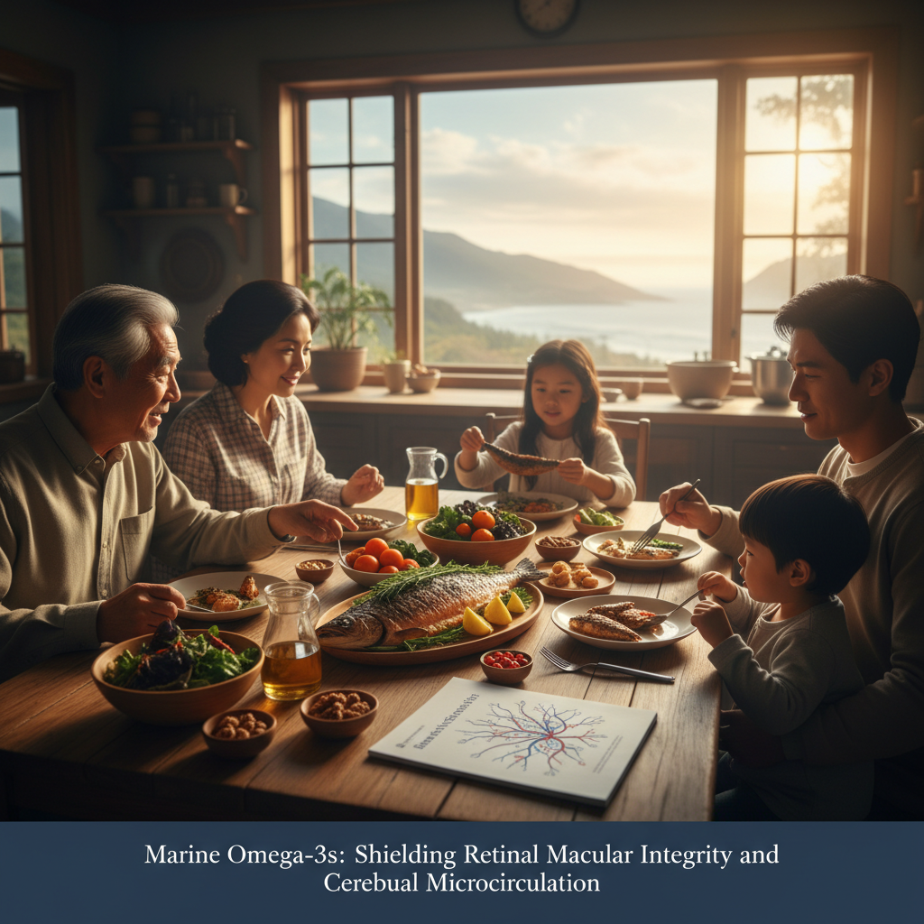 Marine Omega-3s: Shielding Retinal Macular Integrity and Cerebral Microcirculation