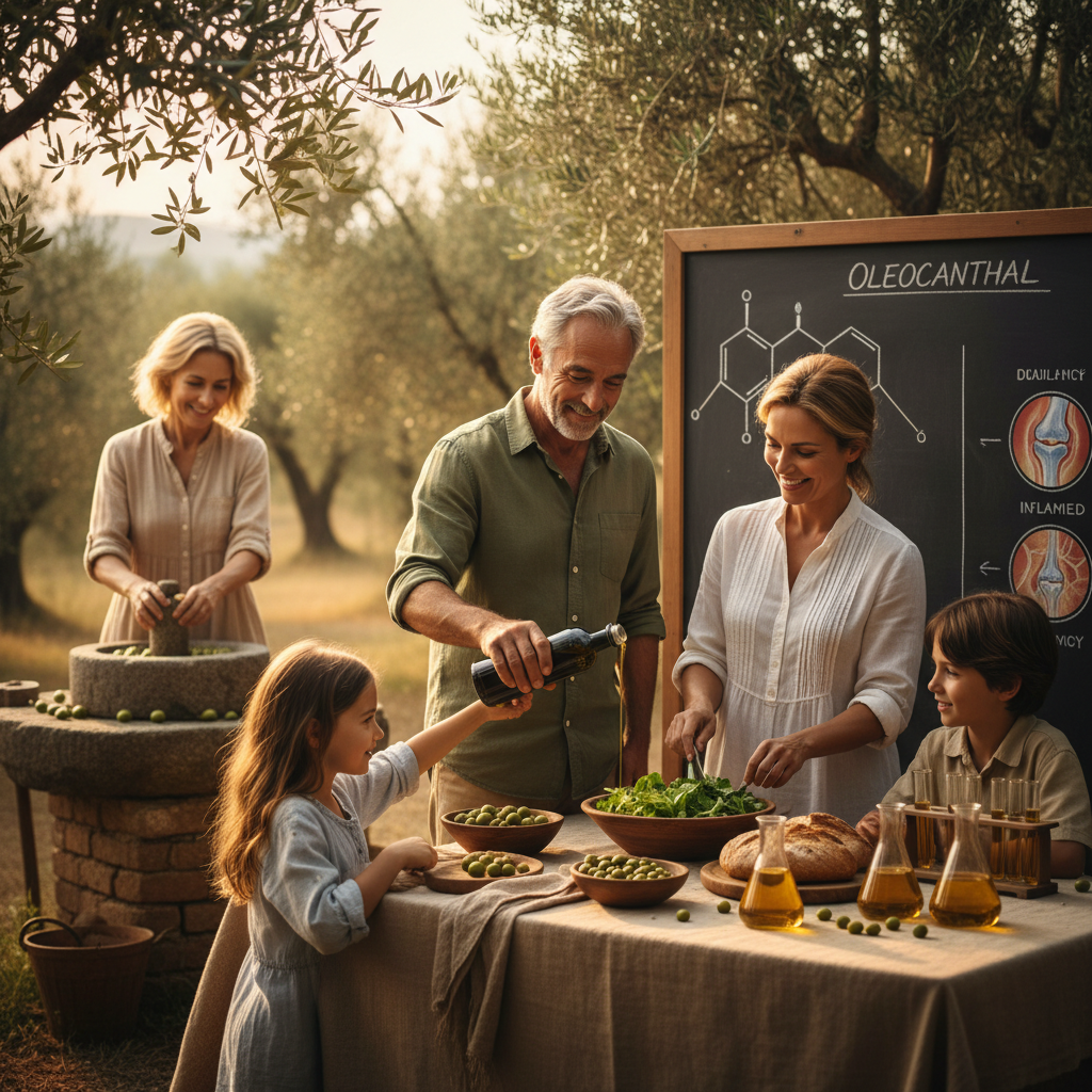 The Oleocanthal Molecule: Extra Virgin Olive Oil as Nature’s Daily Anti-Inflammatory Shield