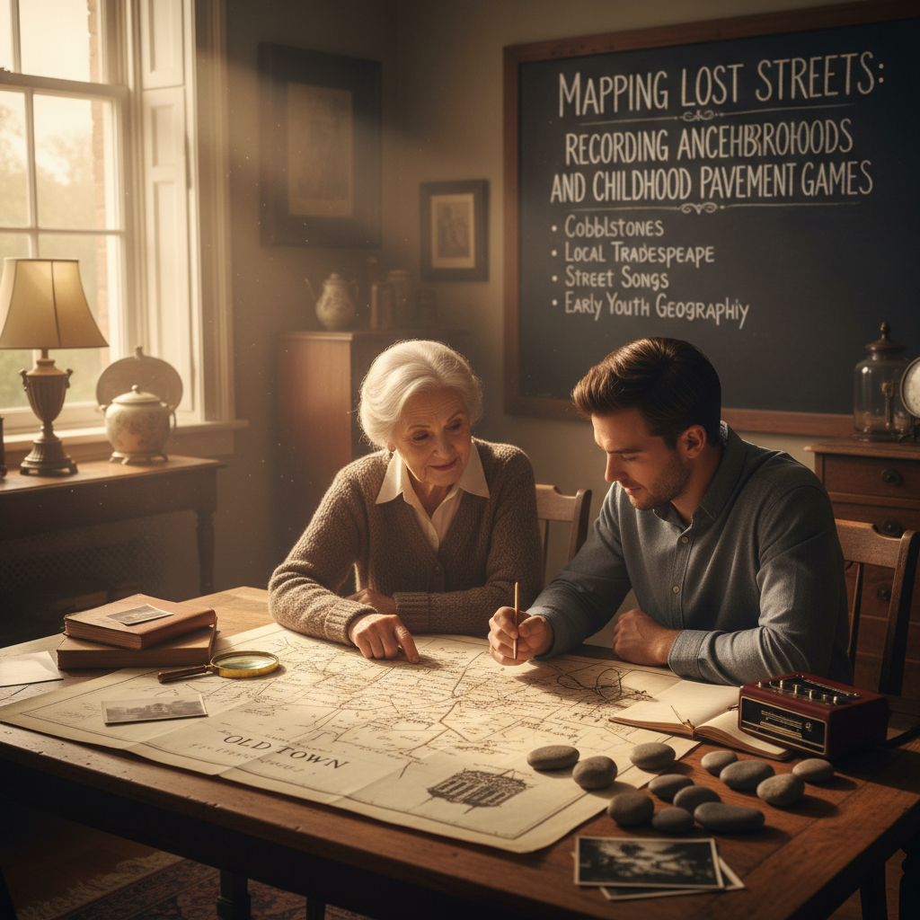 Cartographier les rues disparues : consigner les quartiers ancestraux et les jeux d’enfance sur les trottoirs