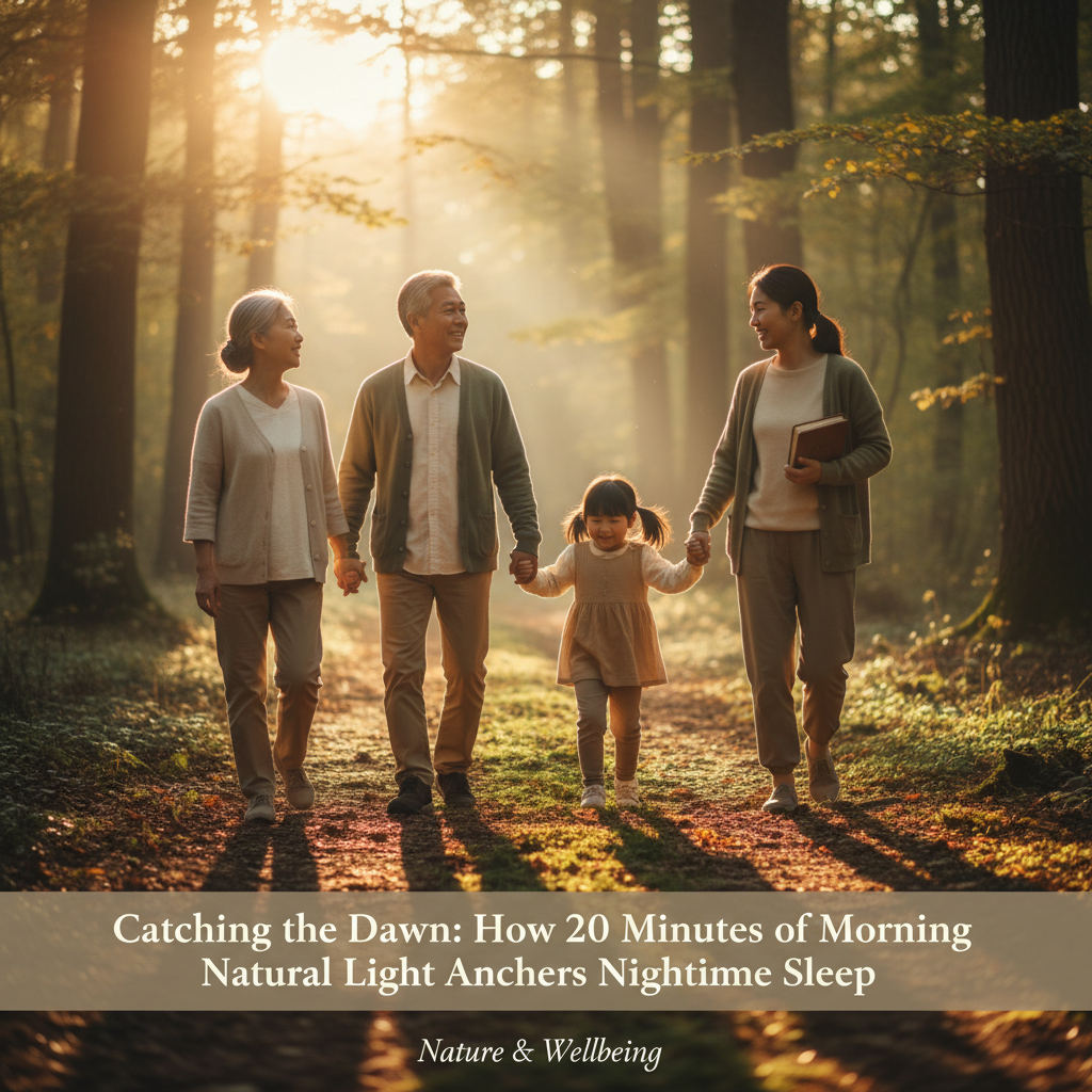 Acolher o amanhecer: como 20 minutos de luz natural matinal ancoram o sono noturno