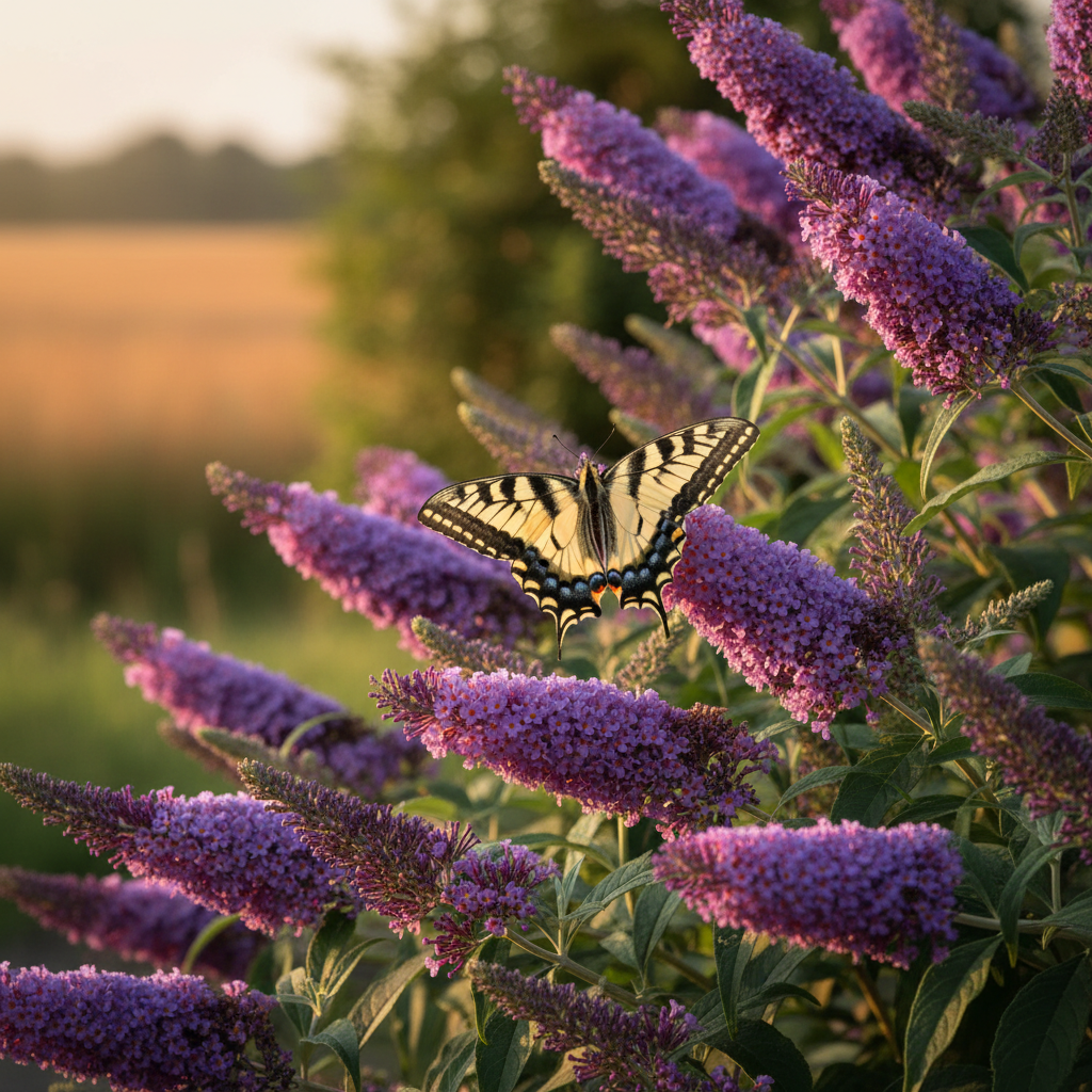 Winged Visitors: Planting Lavender, Buddleia, and Verbena for Quiet Observation