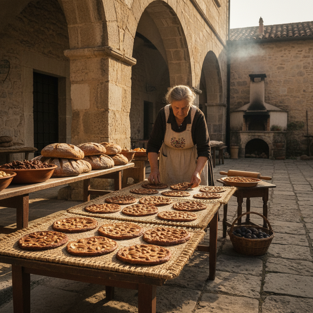 Sun-Dried Fig Cakes: Traditional Winter Preservation in Stone Courtyards