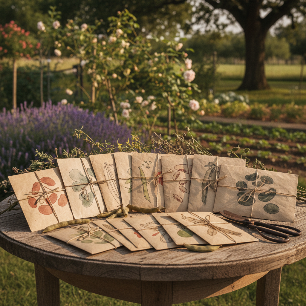 Heirloom Bean Seed Envelopes: Varieties Saved Across Sixty Harvests