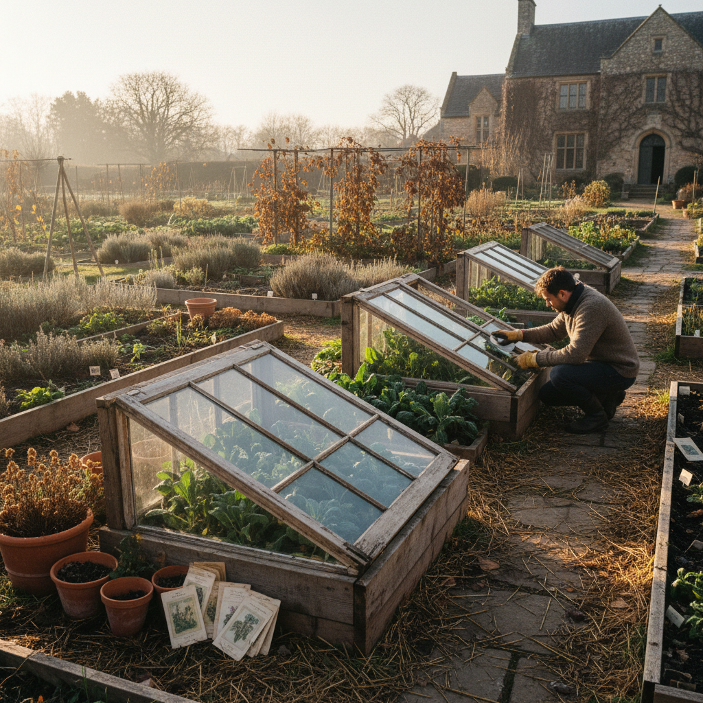 Cold Frame Gardening: Protecting Winter Greens Under Reclaimed Sash Windows