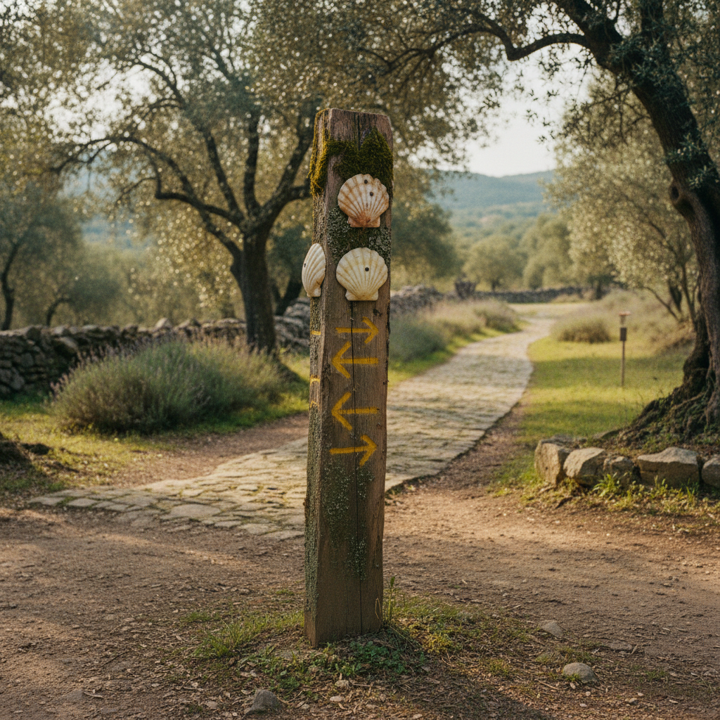 Waymarking on Ancient Byways: Painted Scallop Shells and Yellow Arrows