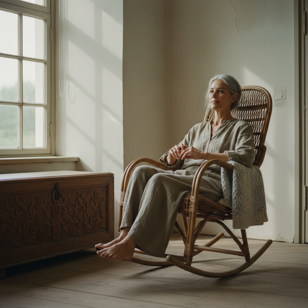 The Wicker Rocking Chair: Rhythm, Spinal Comfort, and Quiet Posture
