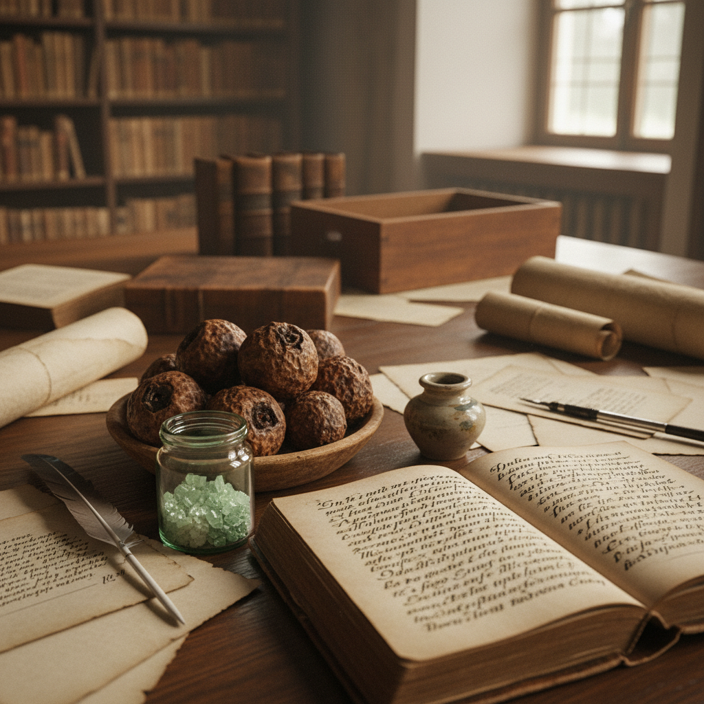 Iron Gall Ink Recipes: Oak Galls, Green Vitriol, and Century-Resilient Words