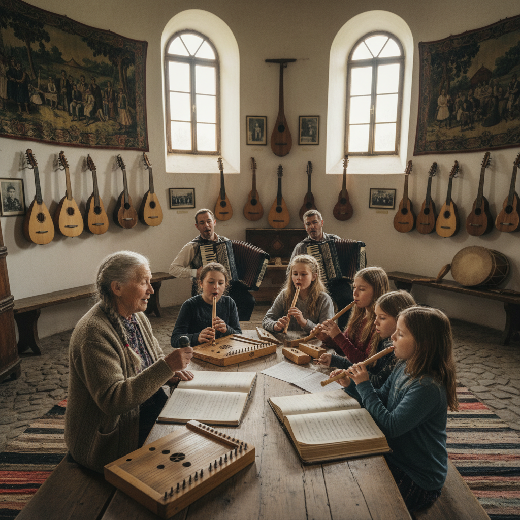 Choral Singing in Village Halls: Harmony Parts Taught Across Generations