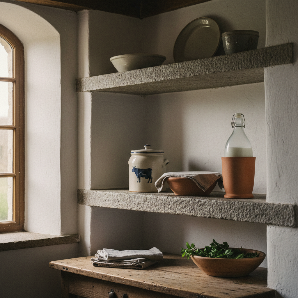 The Pantry Stone Shelf: Keeping Butter and Milk Cool Before Refrigeration