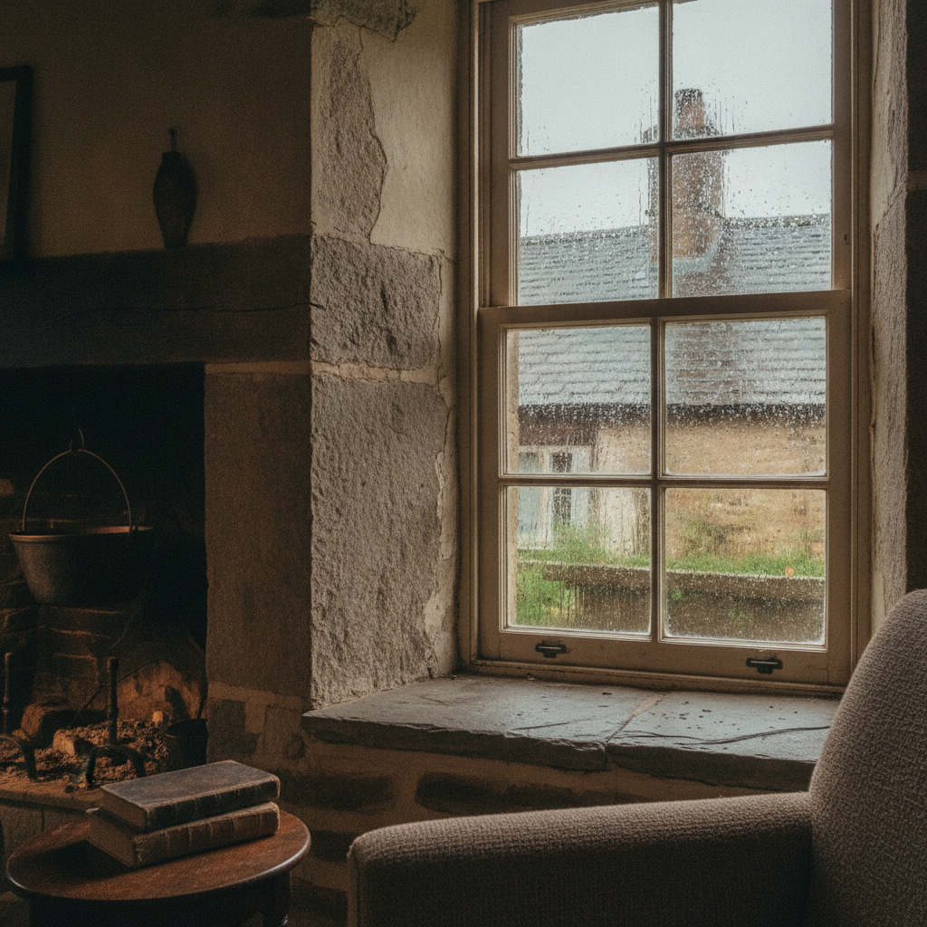 Slate Sills and Hand-Blown Window Panes: Watching Rain in 200-Year-Old Rooms