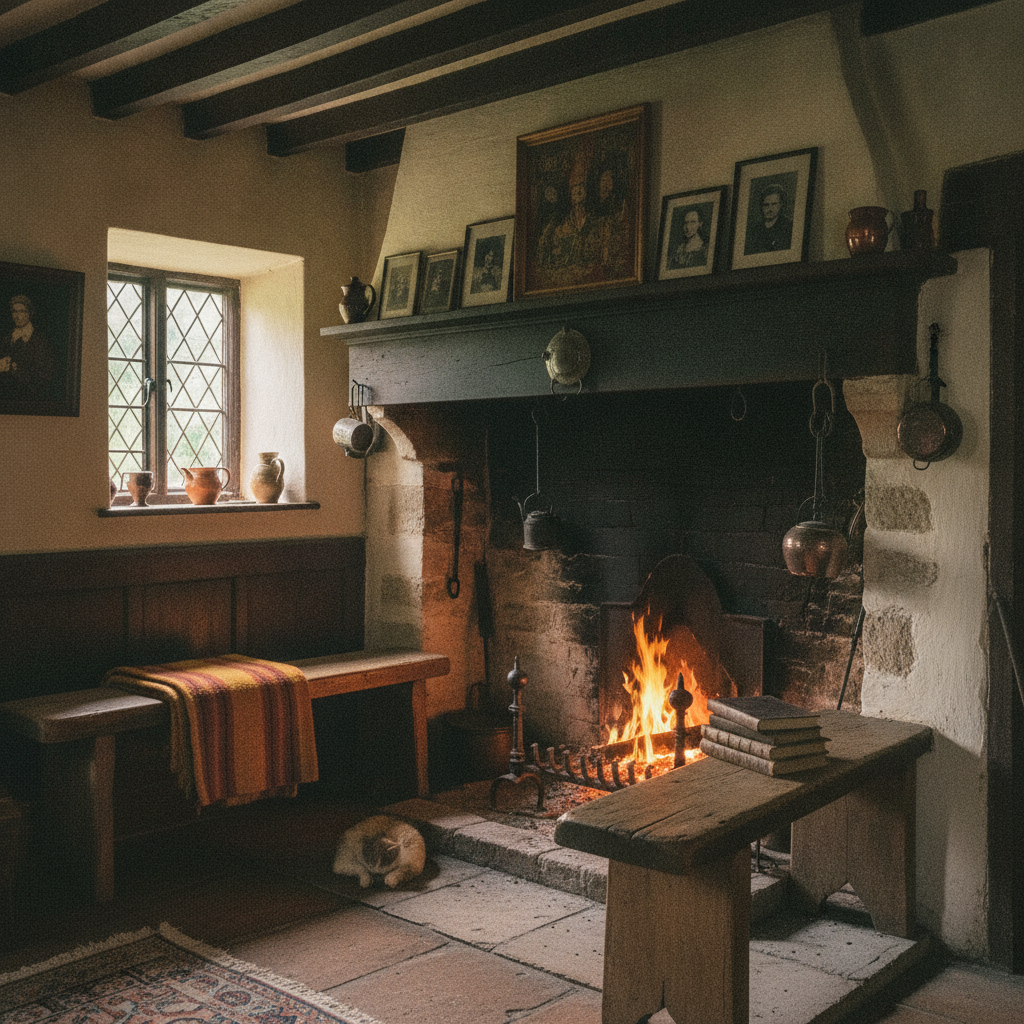 Inglenook Fireplaces: Benches Built Inside the Chimney Breast for Cold Nights