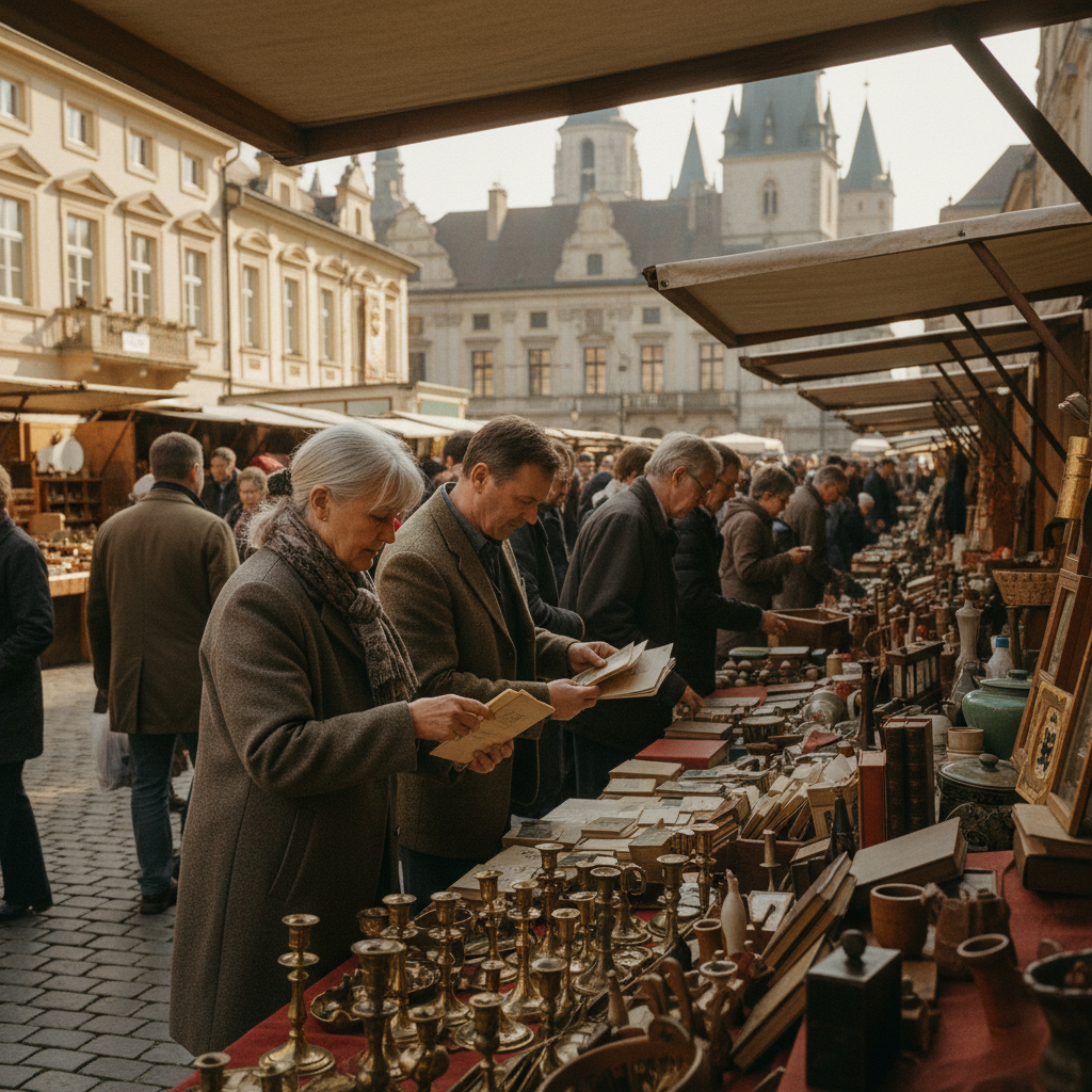 The Saturday Flea Market: Rummaging Through Brass Candlesticks and Old Postcards