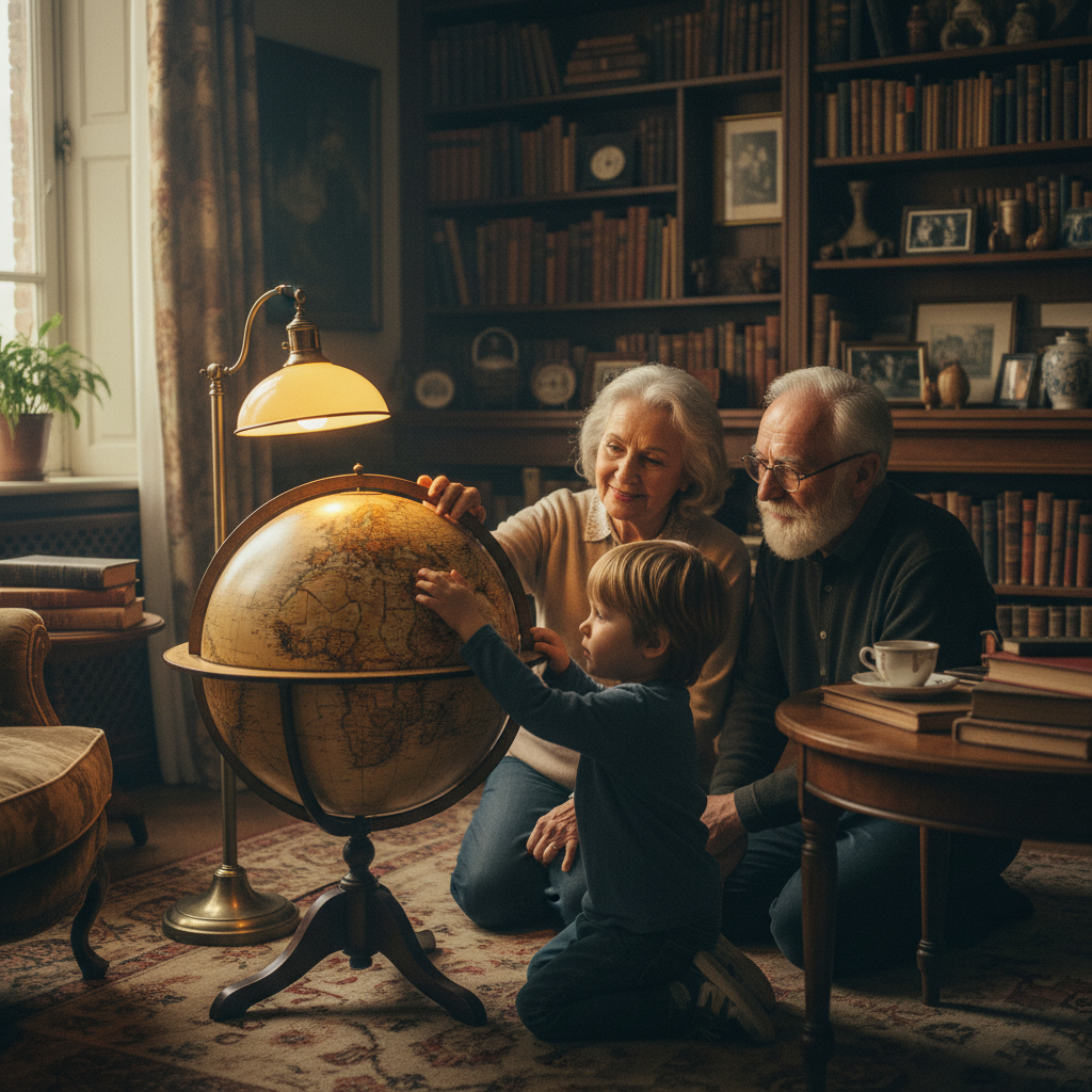 Looking at the World Globe by Lamplight: Tracing Ancestral Voyages with Young Fingers