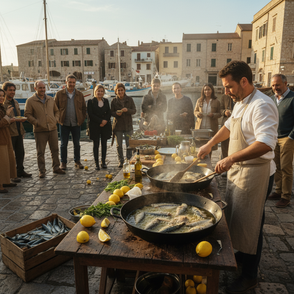 The Harbour Fish Fry: Simple Lemon, Hot Olive Oil, and Fresh Mackerel
