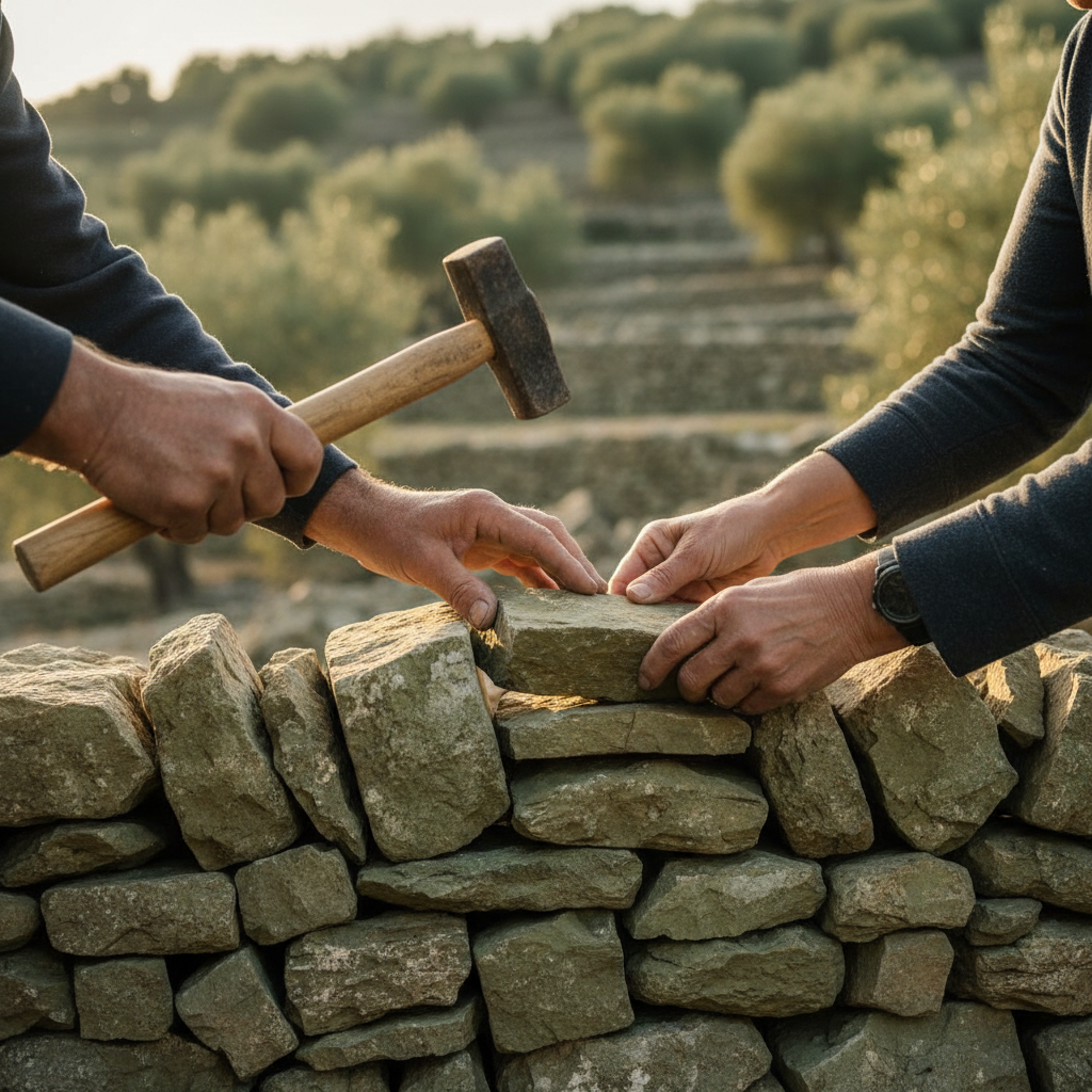 Olive Terrace Construction: Drystone Walls Built Across Five Generations — visual companion 2
