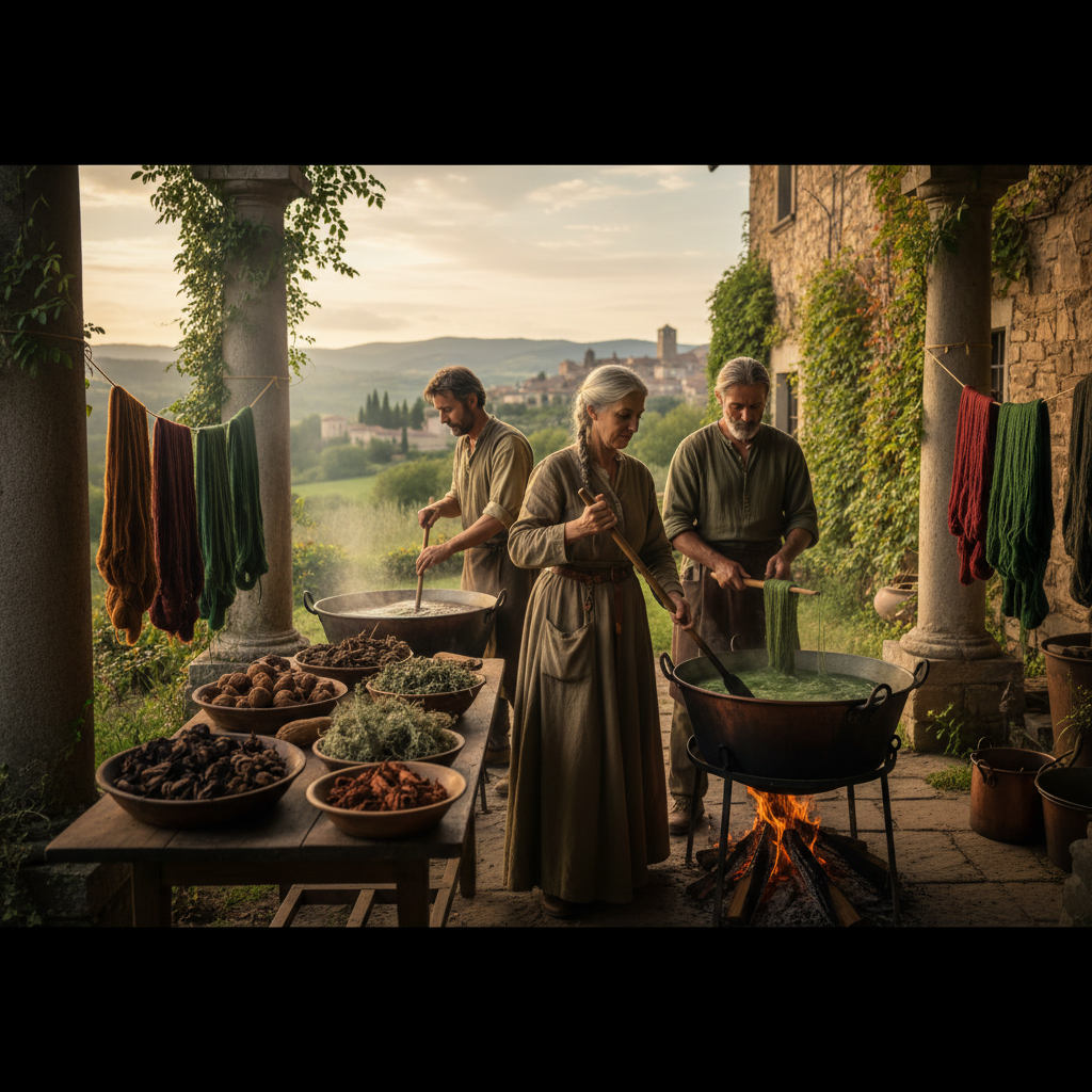 Natural Wool Dyes: Walnut Husks, Madder Roots, and Foraged Lichens — visual companion 3
