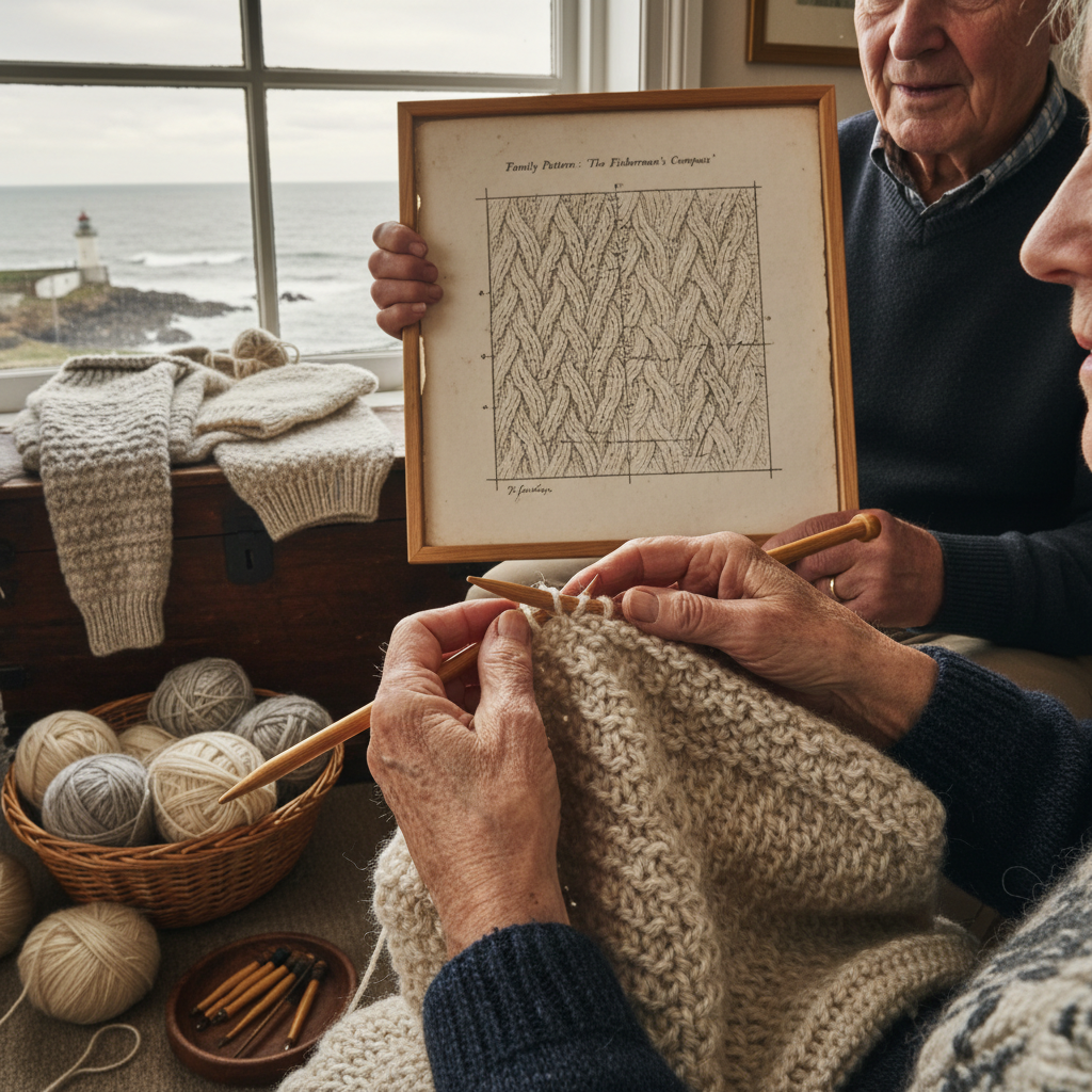 Hand-Knitted Gansey Sweaters: Unique Family Stitch Patterns for Sea Safety — visual companion 2