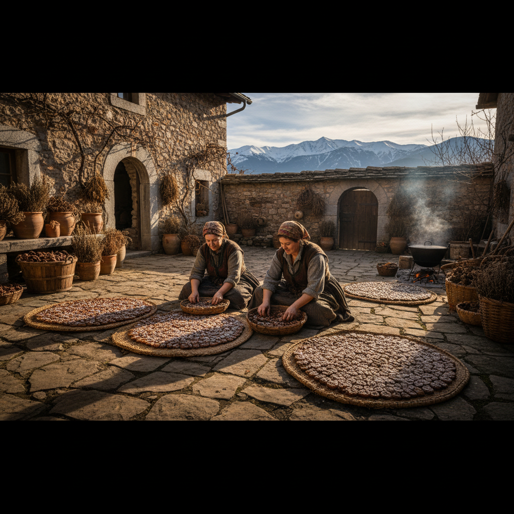 Sun-Dried Fig Cakes: Traditional Winter Preservation in Stone Courtyards — visual companion 3