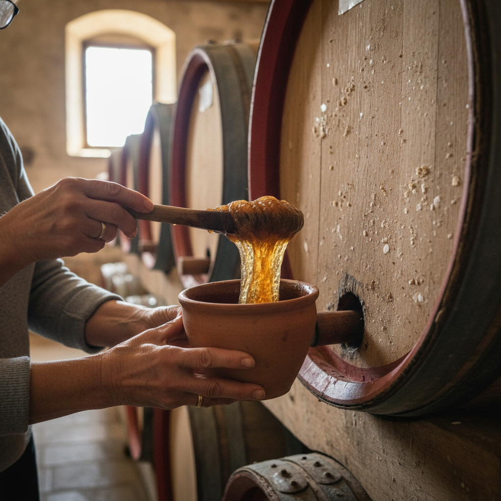 Vinegar Barrels in the Cellar: Mother-of-Vinegar Passed Between Sisters — visual companion 2