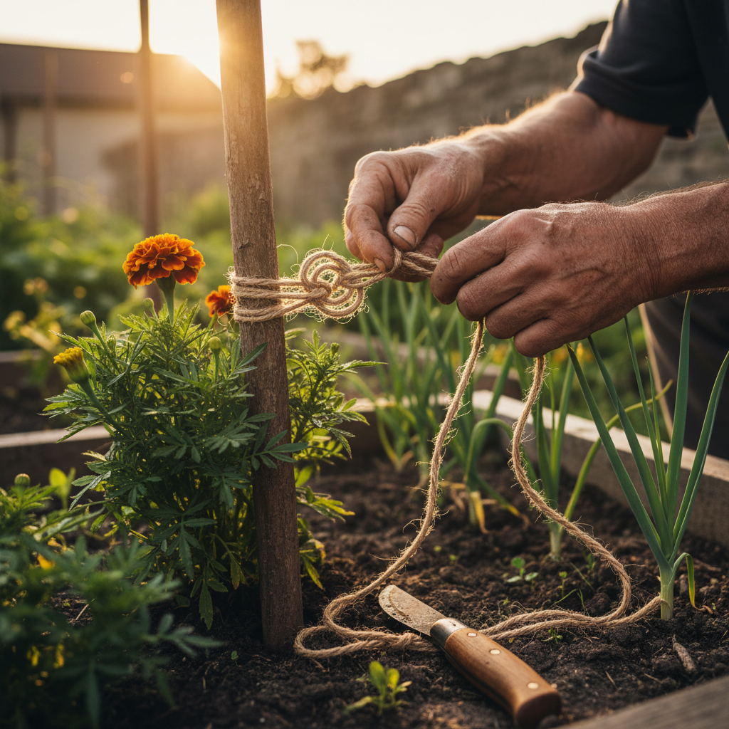 Companionship in the Vegetable Plot: Marigolds, Leeks, and Grandfather's Staking Knots — visual companion 2