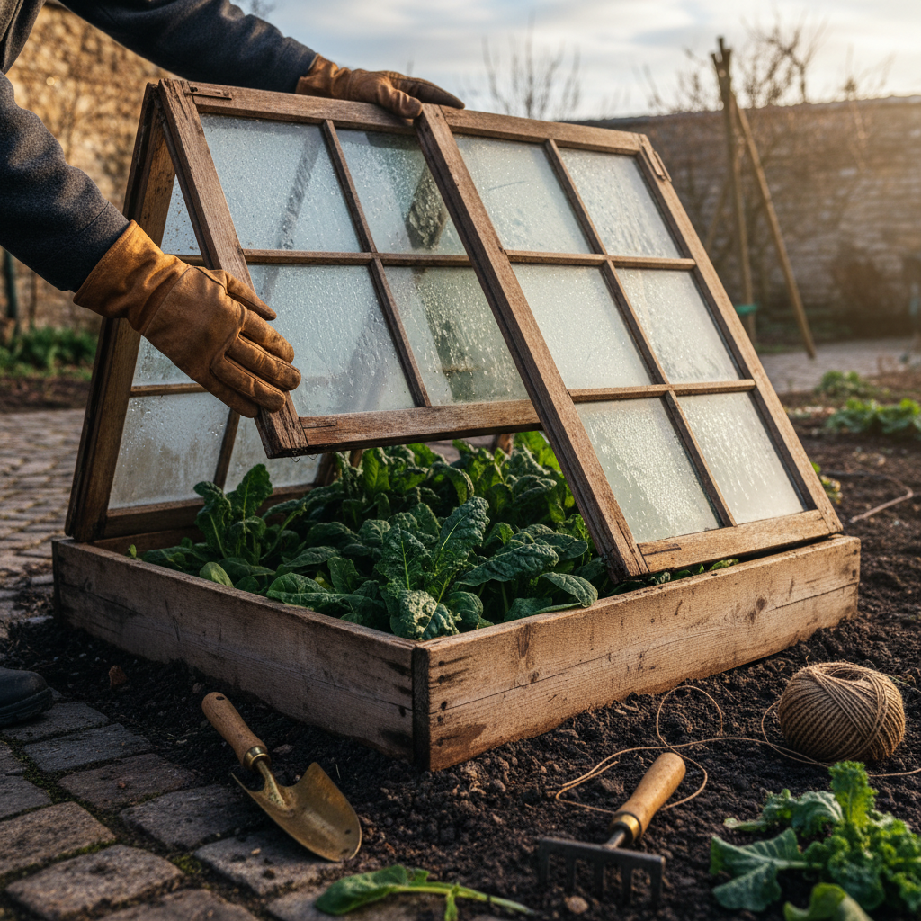 Cold Frame Gardening: Protecting Winter Greens Under Reclaimed Sash Windows — visual companion 2