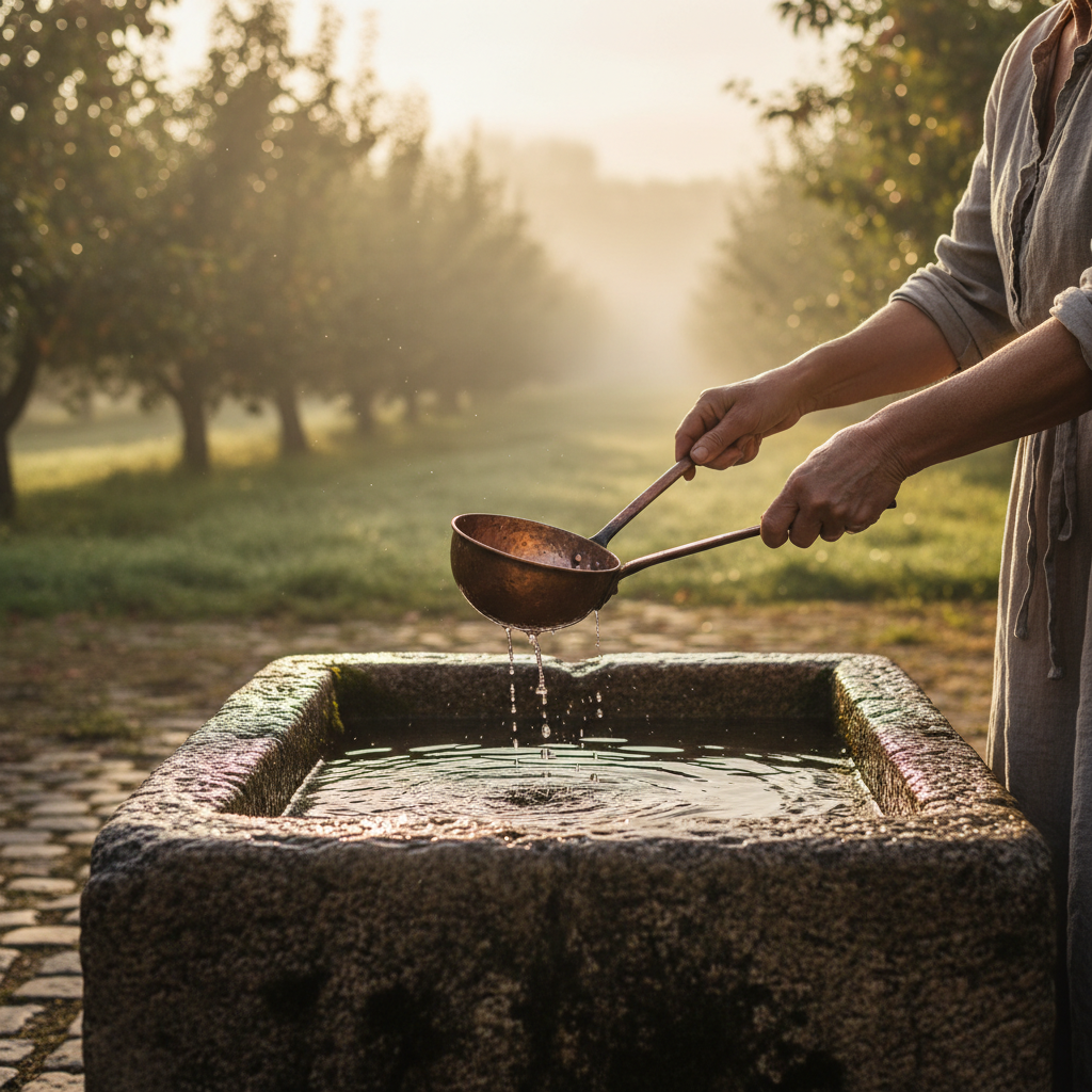 Rainwater Cisterns in the Orchard: Stone Troughs and Morning Watering Rituals — visual companion 2