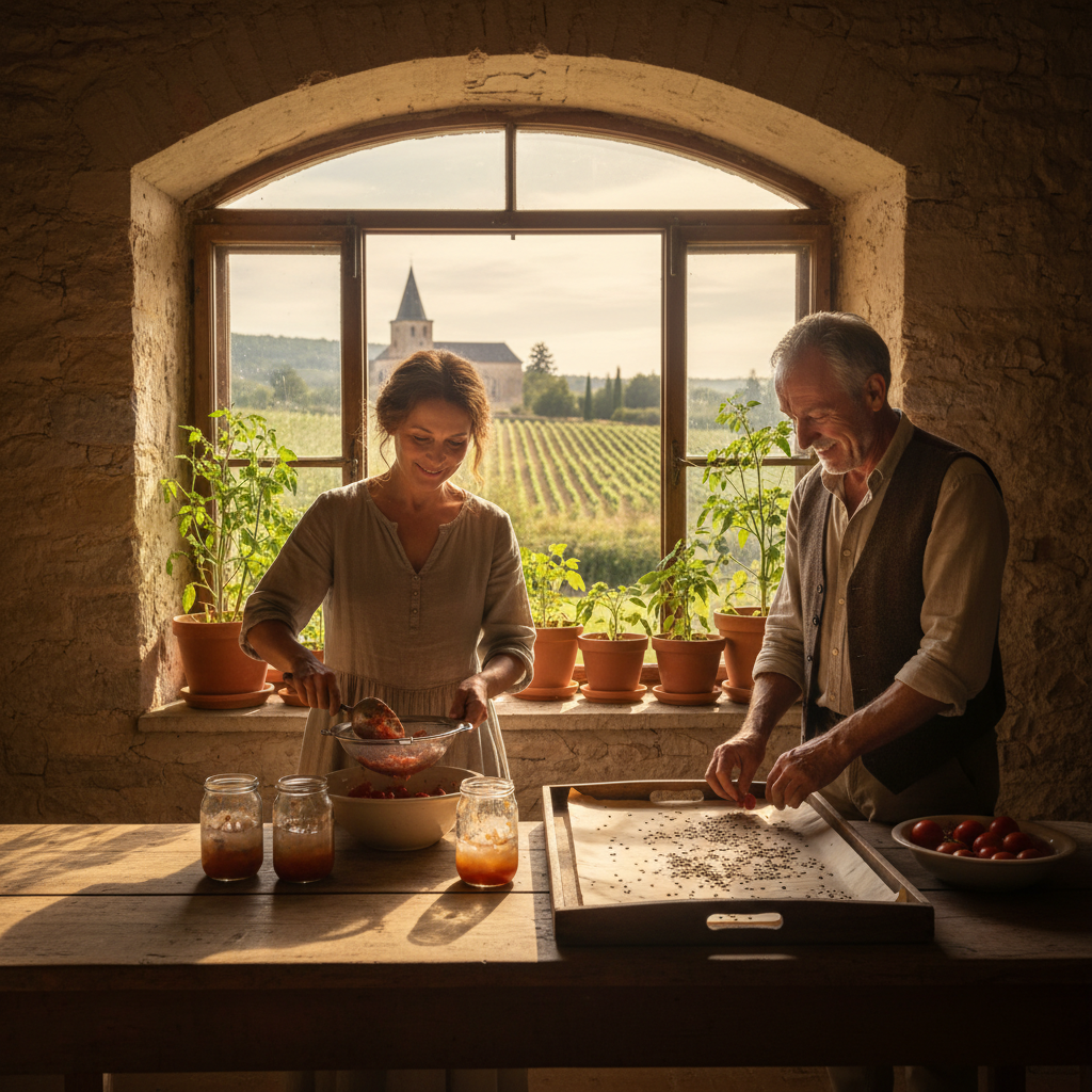 Saving Tomato Seeds on Window Sills: Fermentation and Parchment Drying — visual companion 3
