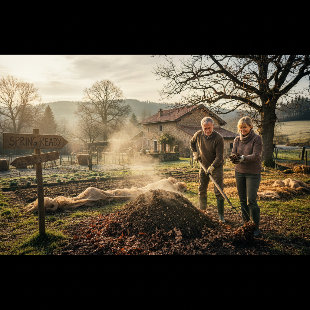 The Winter Composting Routine: Oak Leaves, Soil Care, and Spring Readiness — visual companion 3
