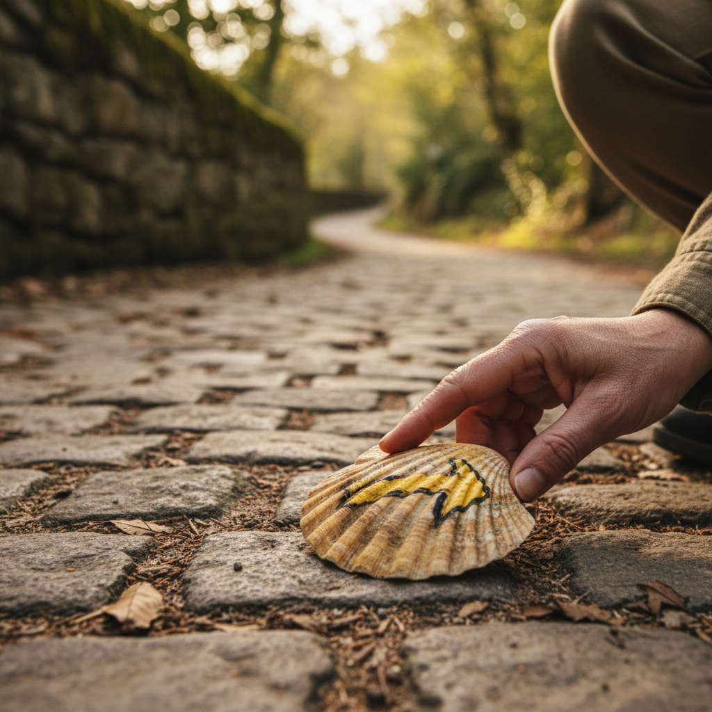 Waymarking on Ancient Byways: Painted Scallop Shells and Yellow Arrows — visual companion 2