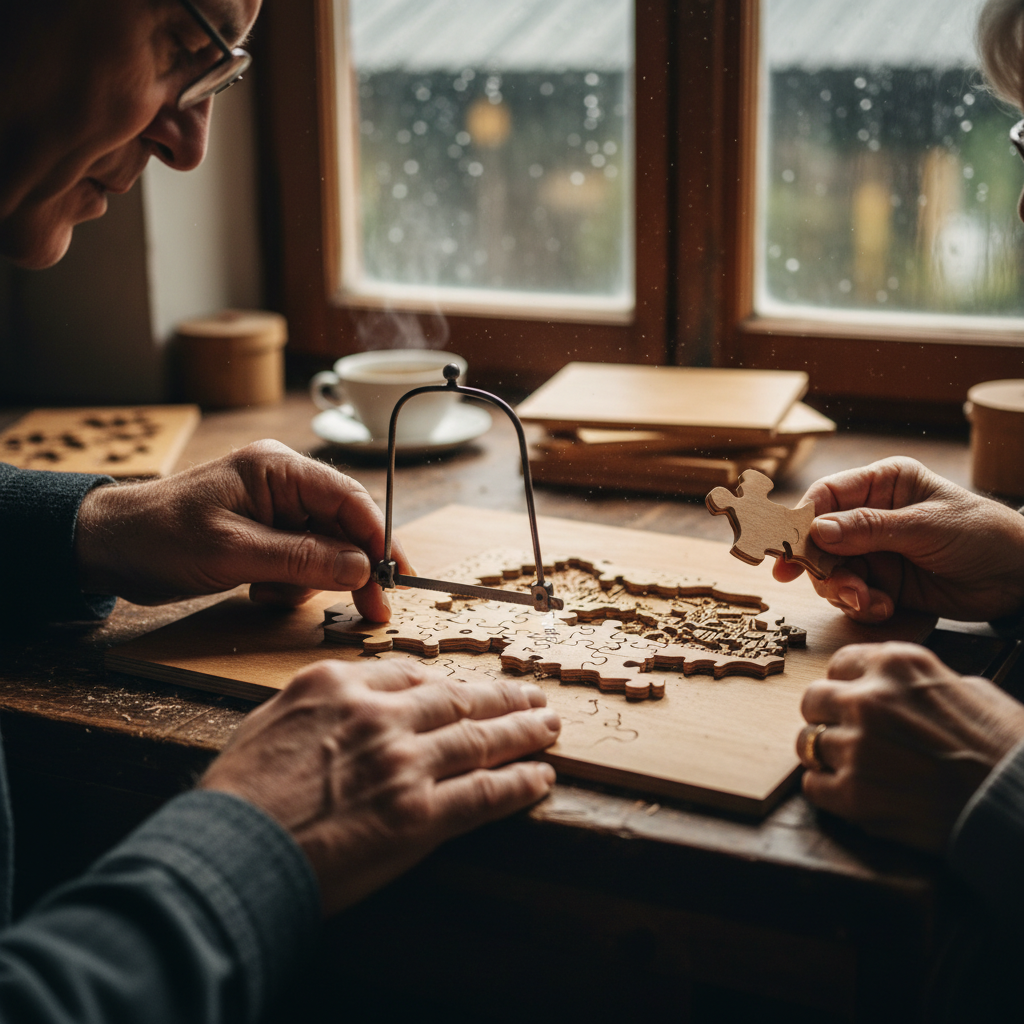 Handcrafted Jigsaw Puzzles: Plywood Fretsaw Work and Shared Rainy Afternoons — visual companion 2