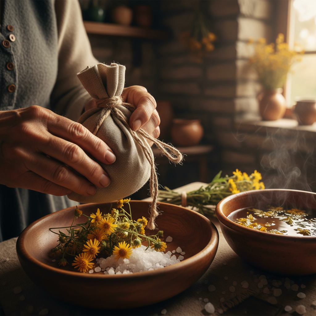 Foot Soaks with Mountain Herbs: Arnica, Sea Salt, and Tired Joint Relief — visual companion 2