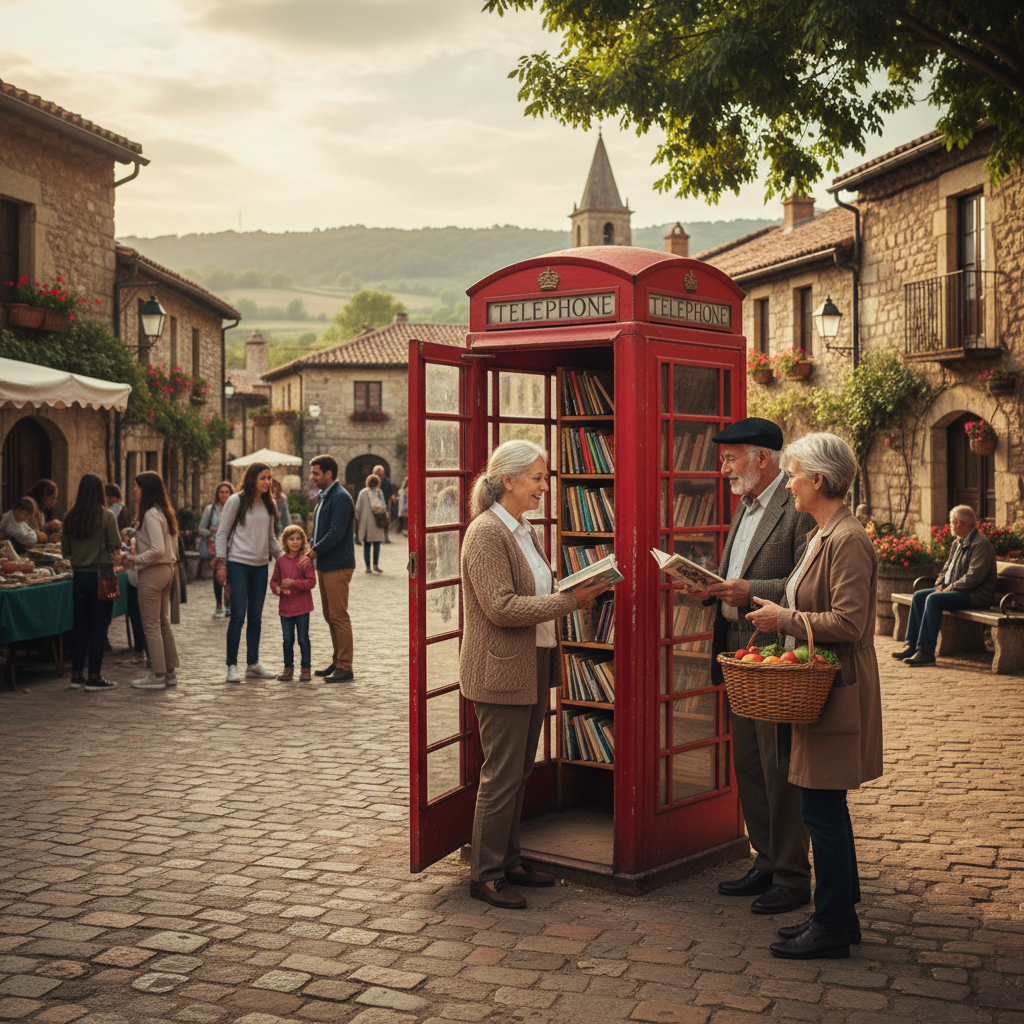 The Village Lending Shelf: Reclaimed Telephone Boxes Reborn as Community Libraries — visual companion 3