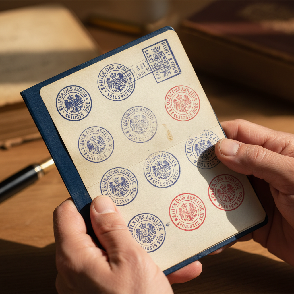 Preserving Rubber Stamp Impressions on Official Family Passports — visual companion 2