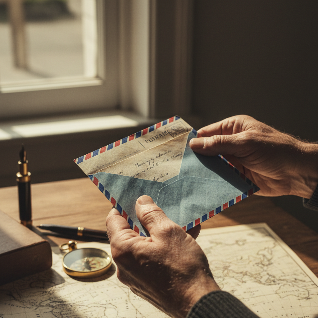 The Air Mail Thin-Paper Letter: Blue Border Envelopes that Flew Across Oceans — visual companion 2