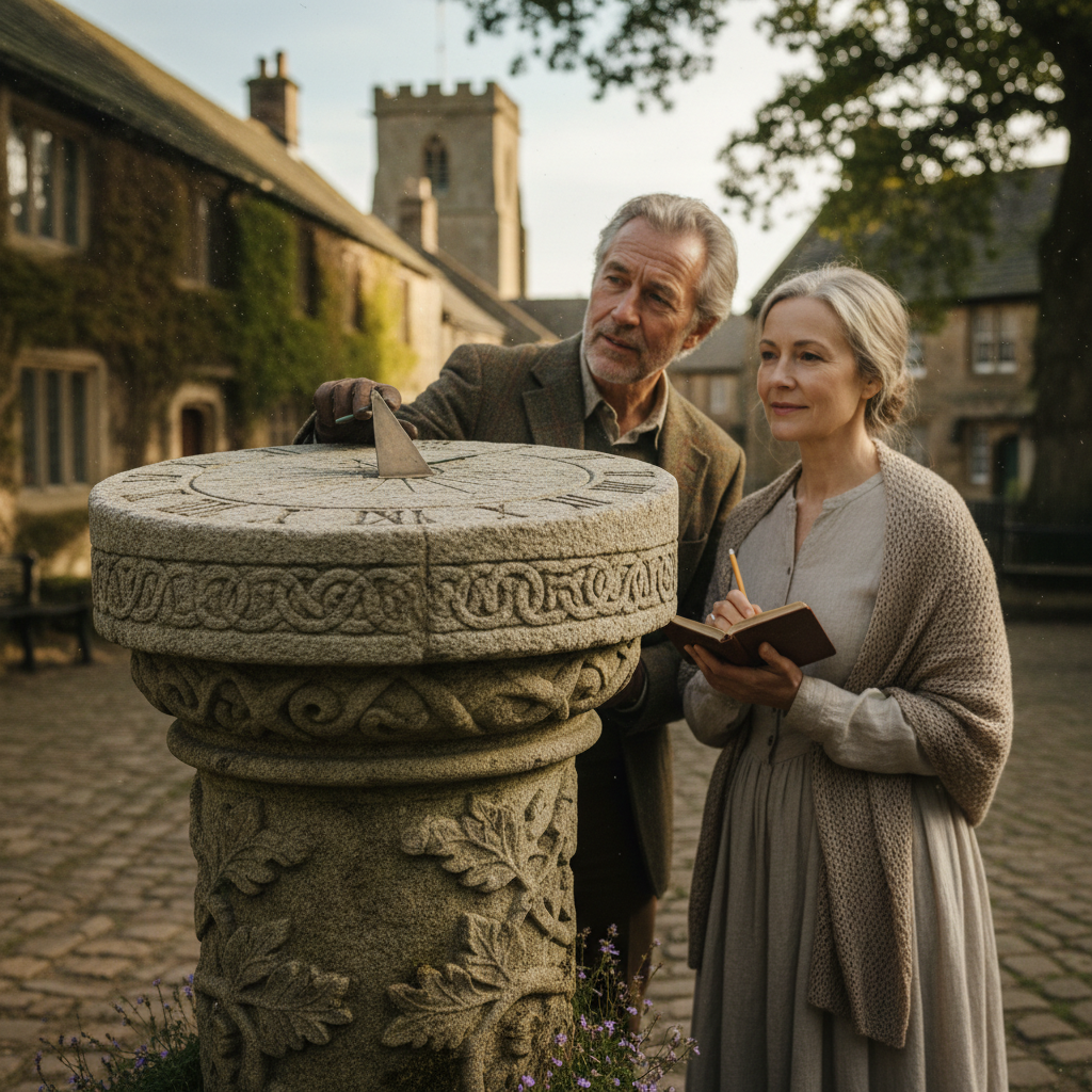 Sun Dials on Village Plinths: Carved Mottos About the Fleeting Nature of Days — visual companion 2