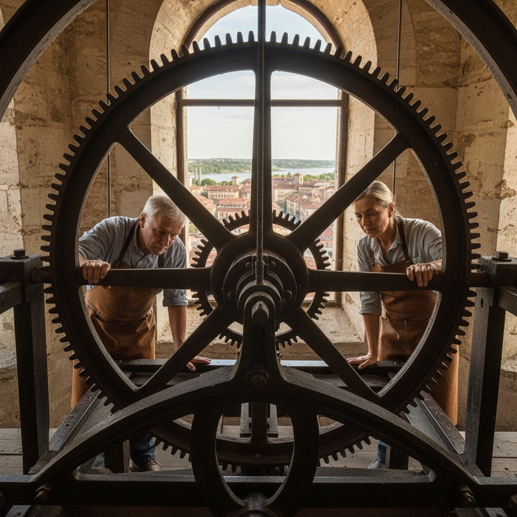 Tower Clock Escapements: Cast-Iron Gears High Above City Squares — visual companion 2