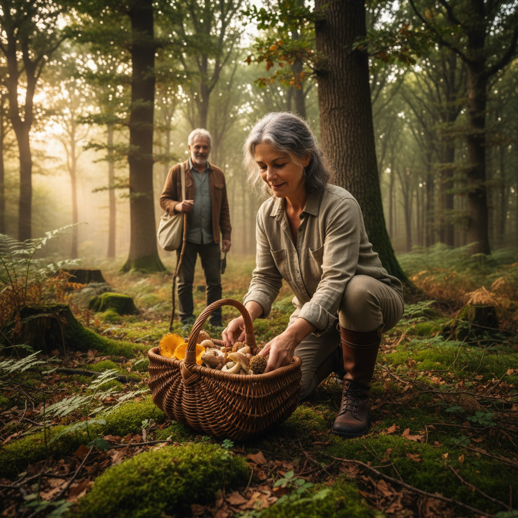 The Forest Forager's Mushroom Basket: Woven Hazel Rods and Forest Floor Etiquette — visual companion 3