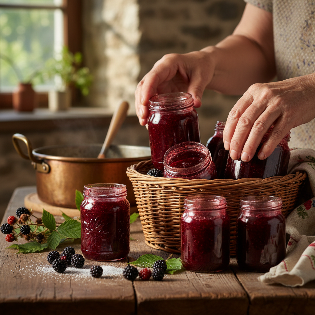 Wild Berry Picking in Bramble Hedgerows: Preserving Blackberry Jams — visual companion 2
