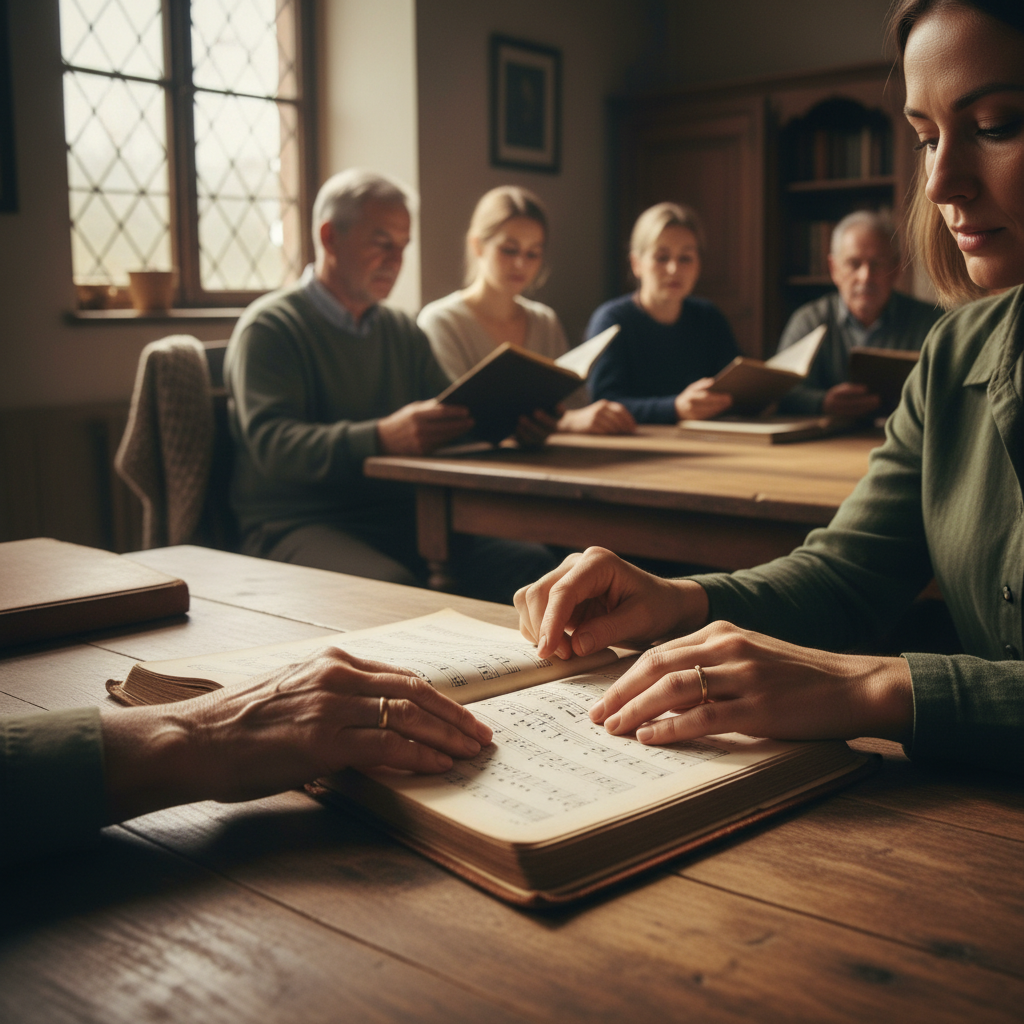 Choral Singing in Village Halls: Harmony Parts Taught Across Generations — visual companion 2