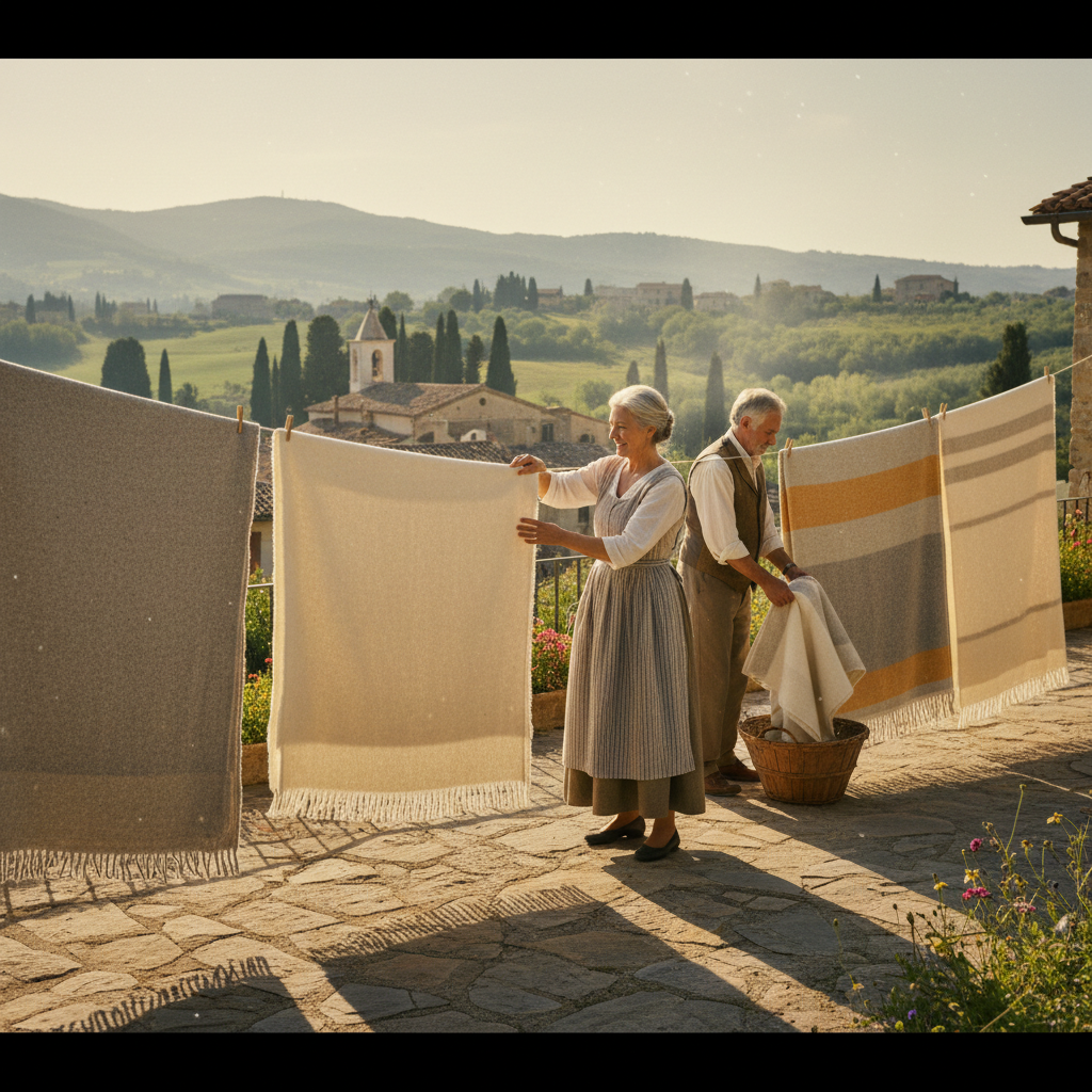Airing Wool Blankets on the Line: Sunlight, Fresh Breeze, and Seasonal Care — visual companion 3