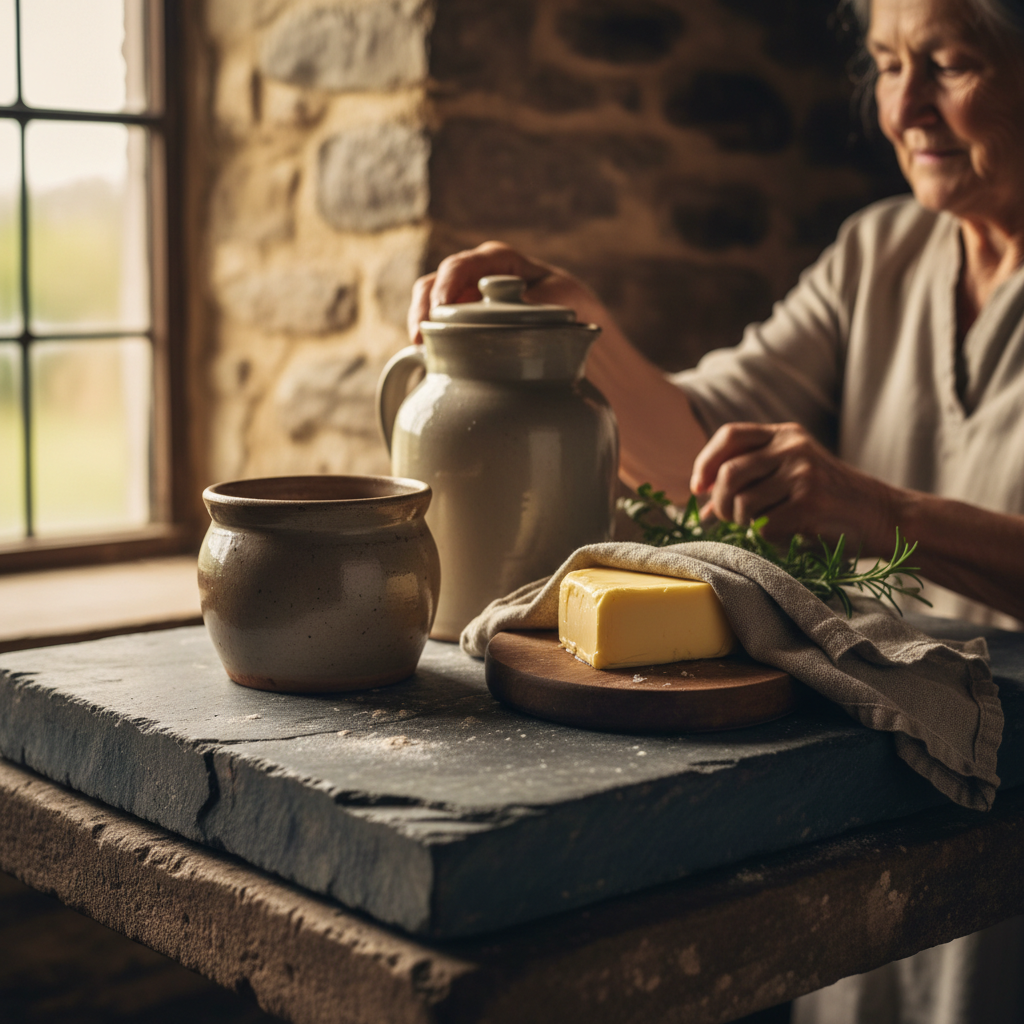 The Pantry Stone Shelf: Keeping Butter and Milk Cool Before Refrigeration — visual companion 2