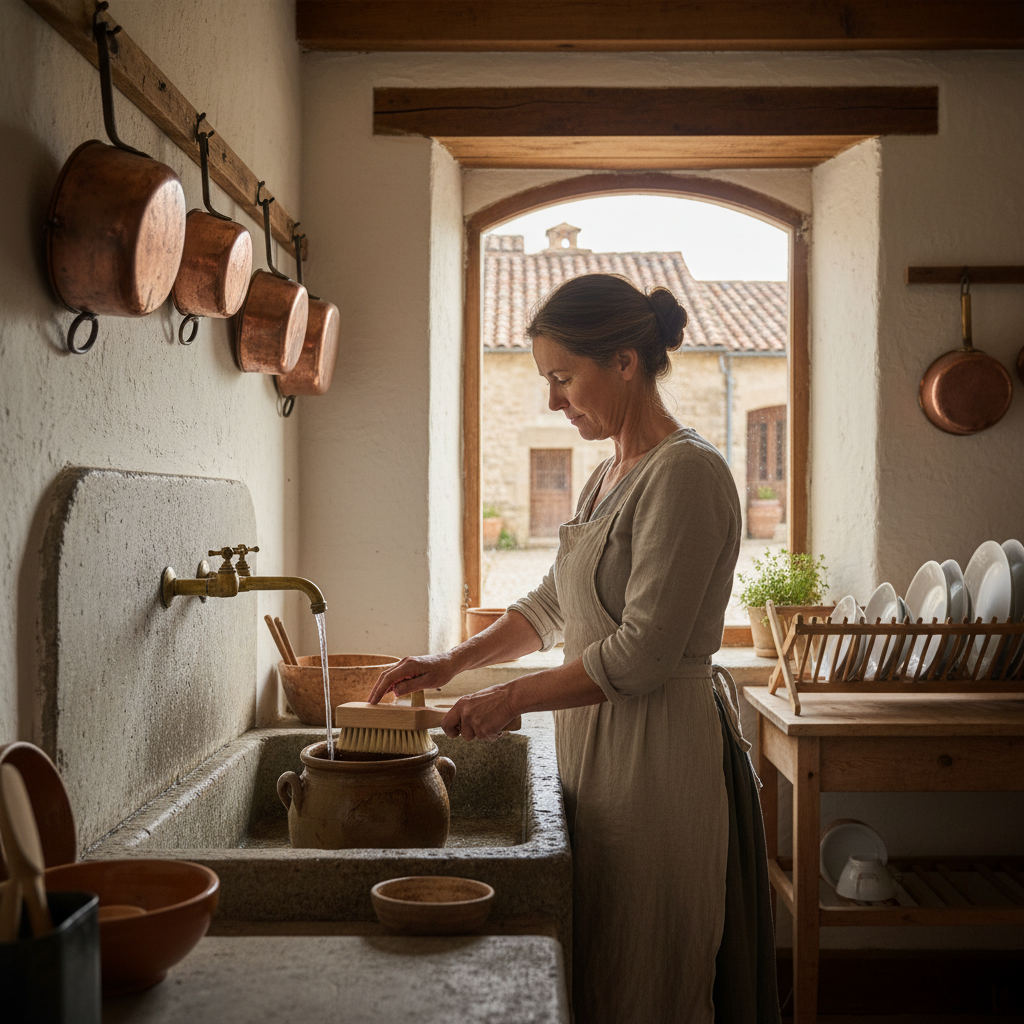 The Scullery Scrubbing Brush: Natural Tampico Fibres and Wooden Blocks — visual companion 3