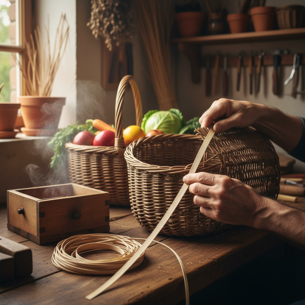 Repairing Willow Hampers: Steamed Osier Splints for Market Baskets — visual companion 2