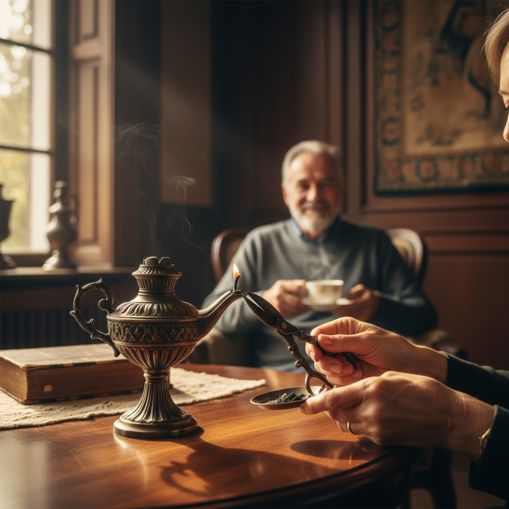 Oil Lamps and Wick Trimming: Soft Evening Illumination and Calm Conversations — visual companion 2