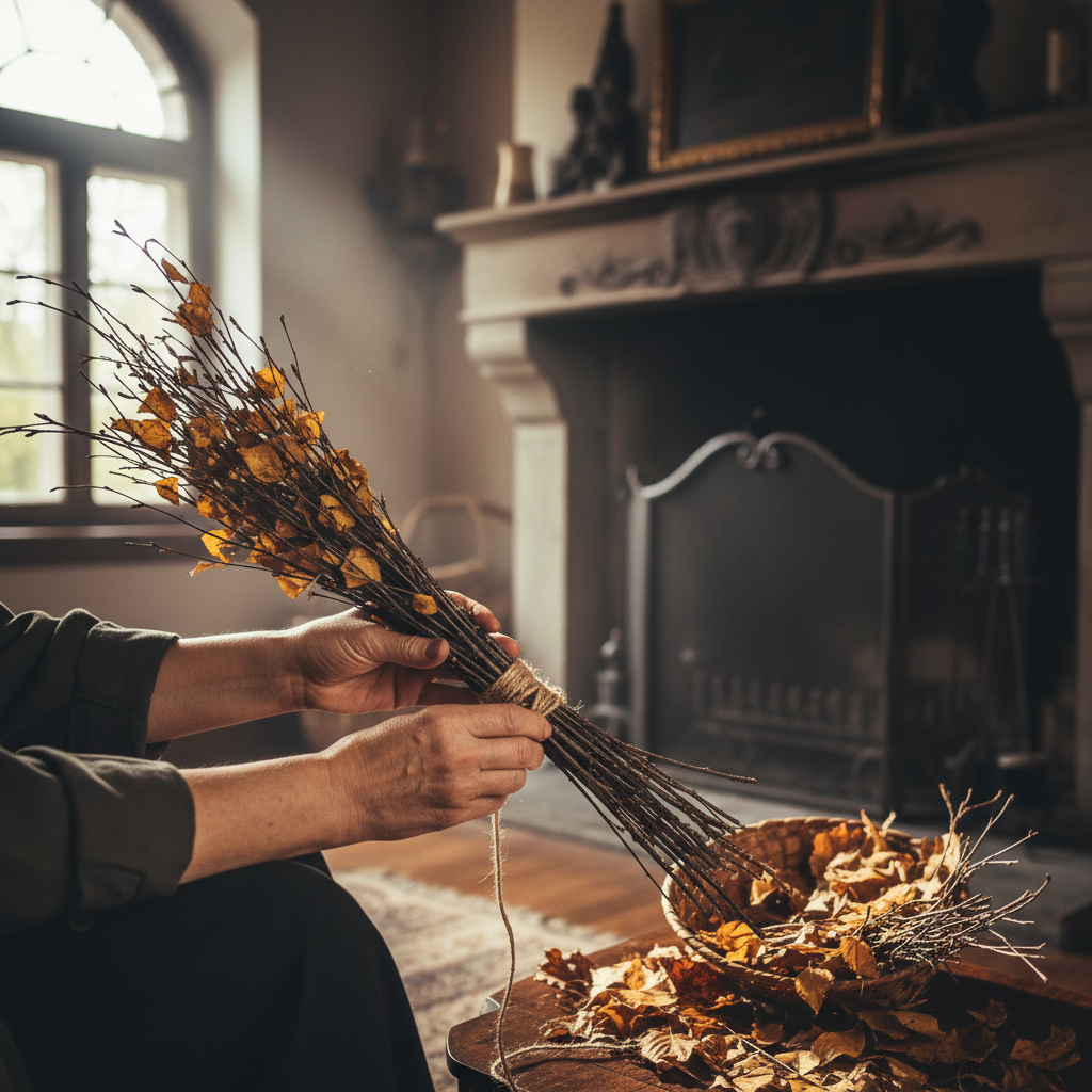 The Chimney Hearth Sweeper: Birch Twig Brooms and Autumn Draft Cleanliness — visual companion 2