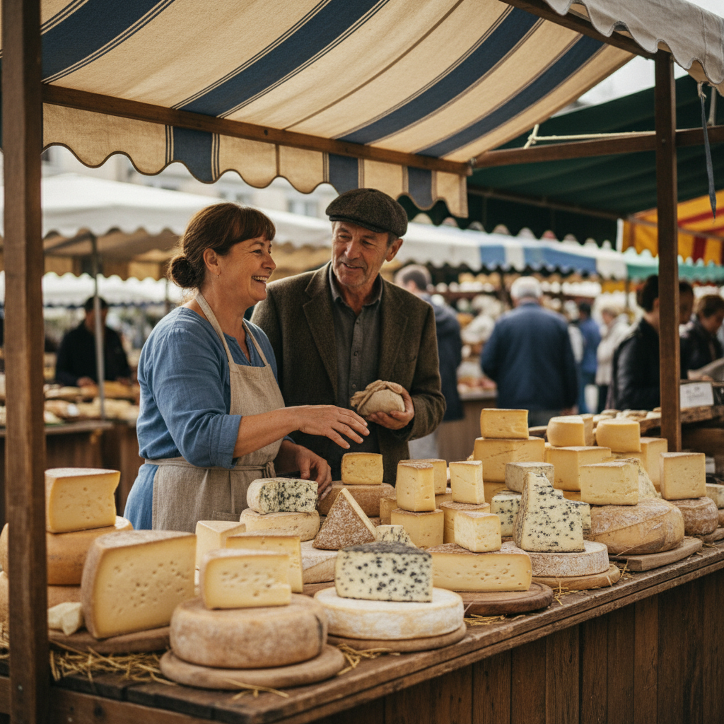The Wednesday Market Stall: Fresh Cheeses, Canvas Awnings, and Catching Up — visual companion 2