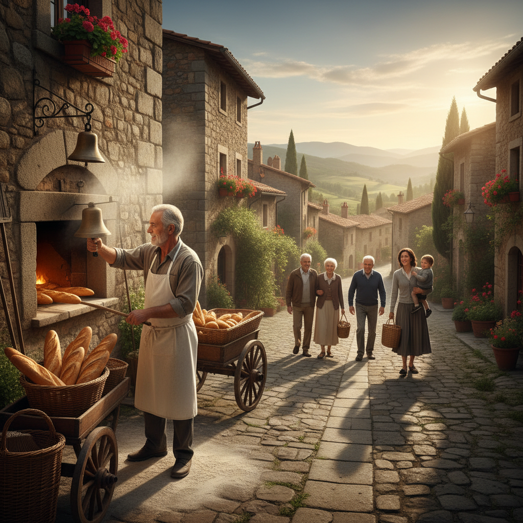 The Village Baker's Morning Bell: Crusty Baguettes and Daily Good Mornings — visual companion 3
