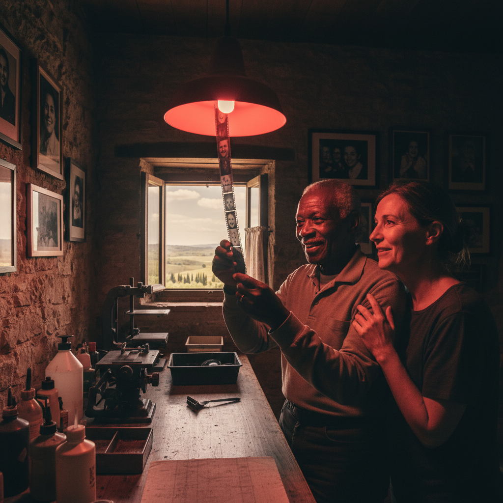 Developing Black and White Film in Red Light: The First Appearance of a Smiling Face — visual companion 3