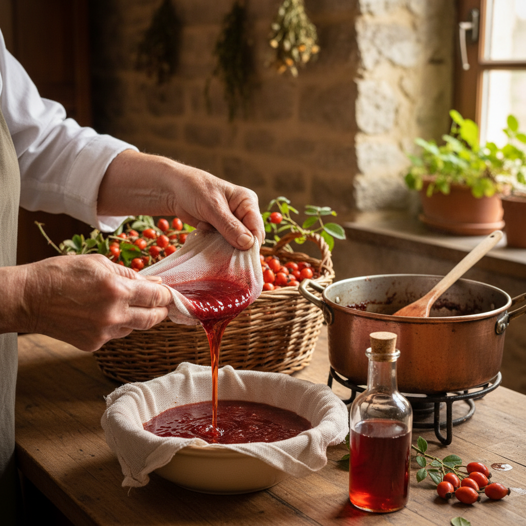 Rosehip Syrup: Vitamin C Concentrates Prepared from Wild Hedgerow Harvests — visual companion 2